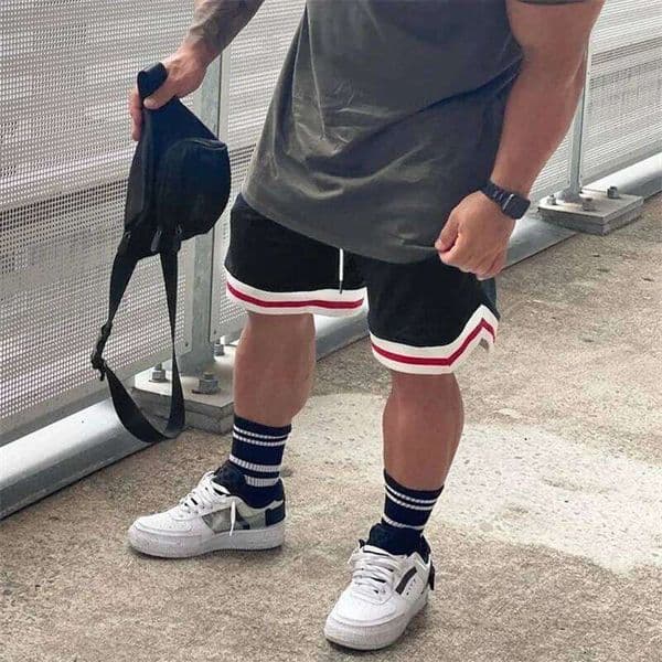 Summer Training Gym Men Mesh Breathable Fitness Sports short pants leisure loose Running Sweatpants men shorts X251222