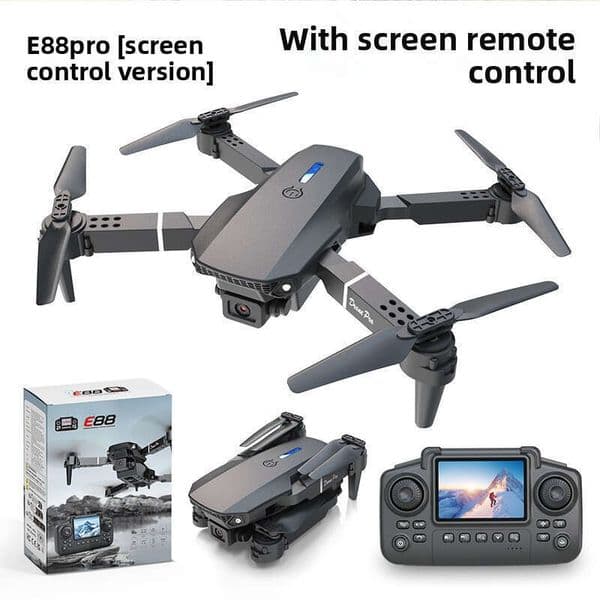E88pro Drone Screen-Controlled Drone HD Aerial Photography Quadcopter Foldable Altitude-Hold Remote-Controlled Aircraft a1