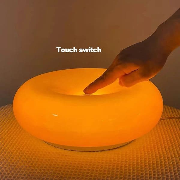 Bauhaus donut table lamp USB plug bedroom bedside decorative light living room dining ambient lightNot glass 251222BJ