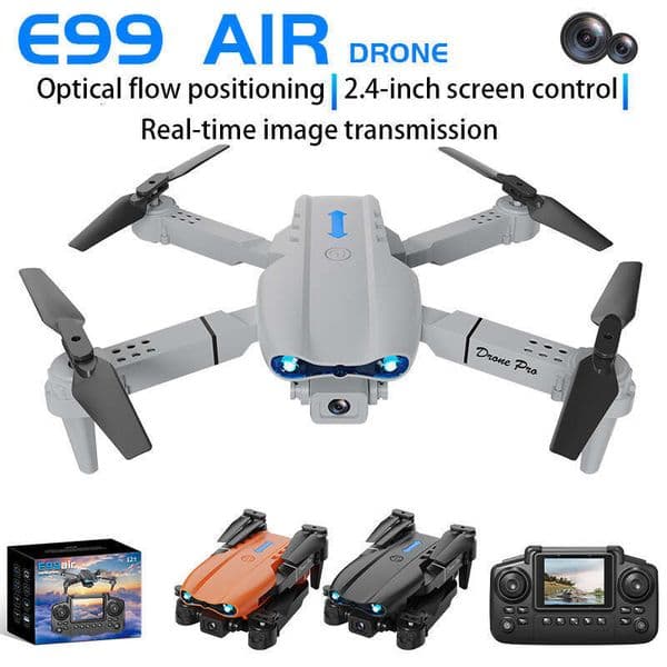 E99 Air Screen-Controlled Drone Optical Flow Dual Camera Aerial Photography With Screen Remote Control Quadcopter