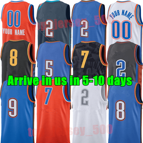 Custom Basketball Jerseys OKC Thunde Shai Gilgeous Alexander Chet Holmgren Jersey Jalen Williams Luguentz Dort Isaiah Hartenstein Russell Westbrook Durant City