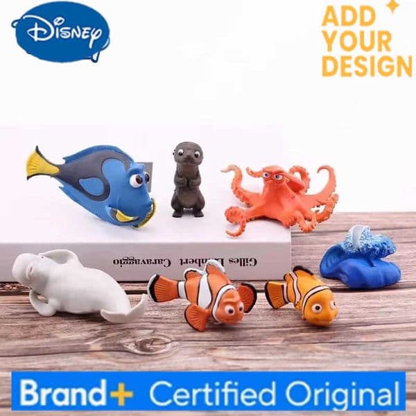 Disney 6pcs/Set Finding Nemo Dory Clownfish PVC Action Figure Toys Model Figurine Doll Collection Ornament Dolls Kids Xmas Gifts H251222