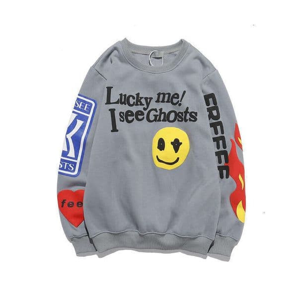 Fr Shipping Mens Hoodies Sweatshirts Heavy Fabric Hoodies Sweatshirts Kids Lucky Me I S Ghosts Hooded Printed Hoodie Q260523