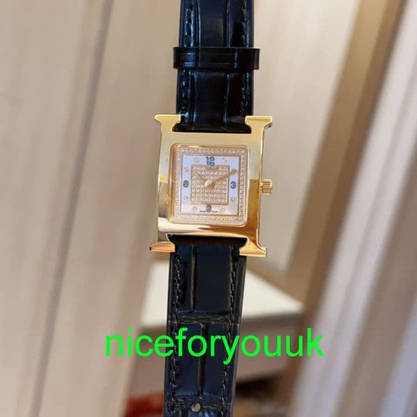 watch fashion H shape wristwatch women luxury brand popular colorful leather quickswitch straps swiss quartz watch movement 8WSE