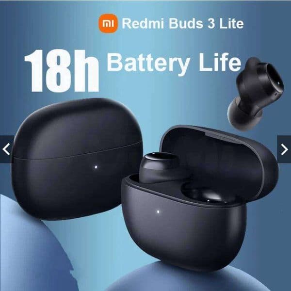 Xiaomi Redmi Buds 3 Lite Wireless In-Ear Headphones Fone De Ouvido Bluetooth 5.2 Ipx4 Compatible Dual Connection Function Black