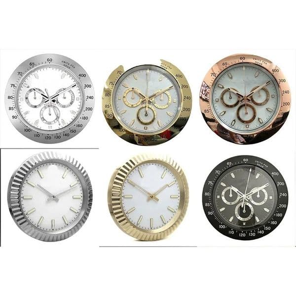 Clock Modern Luxury with Large Wall Design - Quartz Movement Stainless Steel Frame u0026 Night-Luminescent Hands Y260608+1