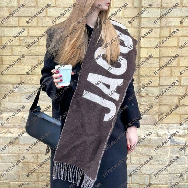 Scarfs Designer Women Winter High Quality Vintage Luxury Jacquard Wool Echarpe Scarf Long Black 100% Virgin Wool Outfits For Woman Letter Cashmere Scarf Luxe Ladies