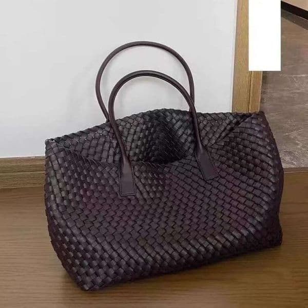 Small-scale design fashionable large bag - Summer new model - Simple and elegant large capacity woven bag - Handbag tote - Shoulder bag