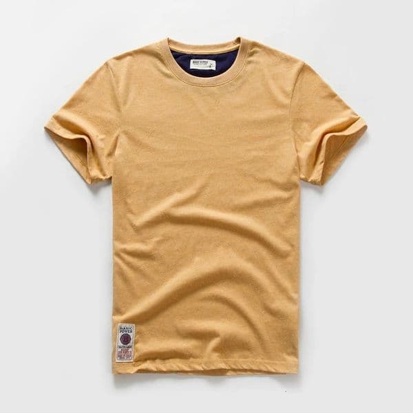 Men Cotton Solid T-Shirt Mens Short Sleeve T-shirt Multi Pure Color Fancy Yarns T Shirt Color Wine White Blue 251223