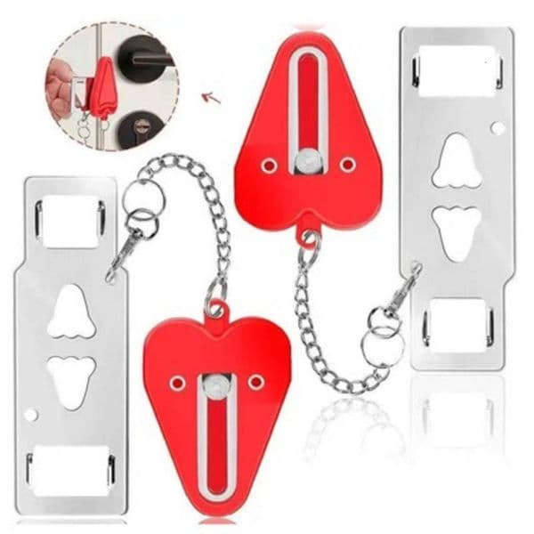 Portable Hotel Door Blocker Anti-Theft Lock - Cross-Border Travel Home Security Stopper