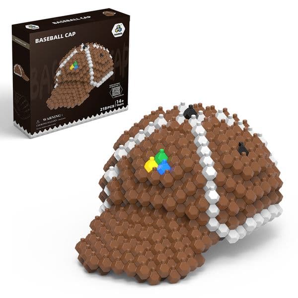 Designer 2026 woman Kadele Baseball Cap Set Adults Challenging STEM Block Decorations Miniature 3D Educational Toys For Ages 14 And Above (218Pieces) Free Shipping