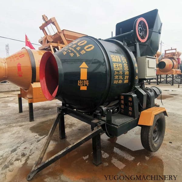 Skid Steer Mounted Concrete Mixer Attachment Hydraulic Drive for Versatility in Compact Construction Work