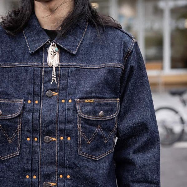Red Tornado 11MJ Jean Jacket Rugged Vintage Aesthetic 18oz Selvedge Denim Mens Oash 251223