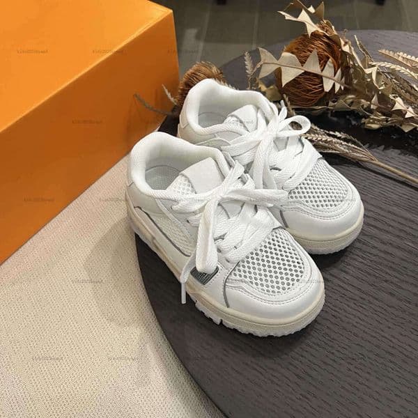 New kids shoes Golden chain pendant baby Sneakers Size 26-35 Including paper boxes designer girls boys shoe A441X12N115-i
