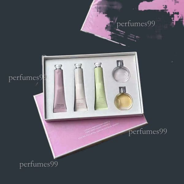 smell Good Cream 3*20ml set Perfume 2*7.5ml Gift Box High Quality Hand Care Lotion Fragrance Moisturzing Repairing Creams Parfum Kit For Present Travel Size 3* 2*