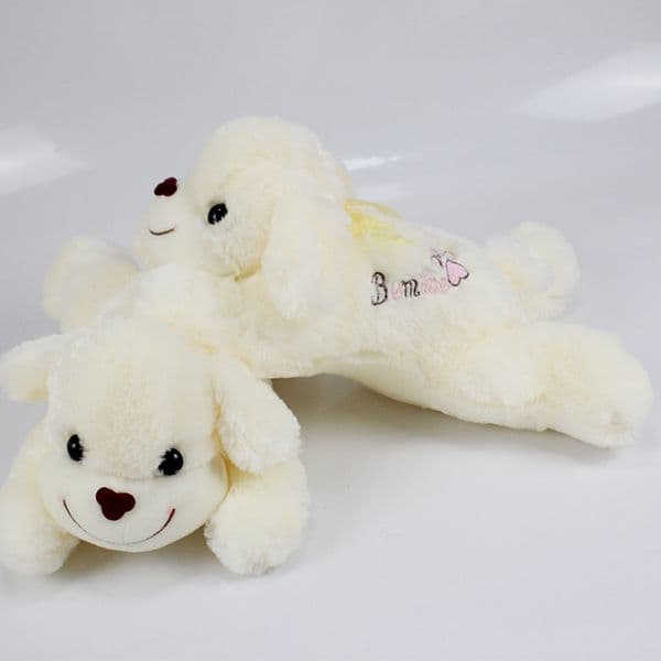 2026 Jumbo Lying Dog Plush Toy, Extra Large Stuffed Animal Doll, Super Cute Floppy Pet for Bed, Car & Gift W260306
