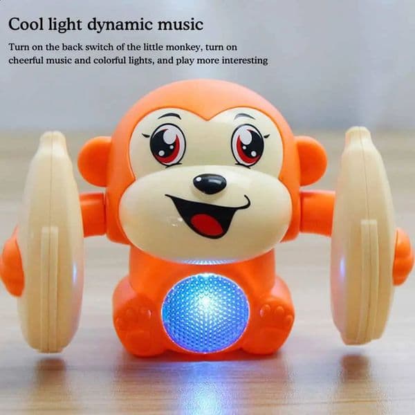 Electric Tumbling Monkey Learning To Climb Induction Music Toys Kids Toys Monkey Voice Light Puzzle Control Rolling Cartoon 251224BJ
