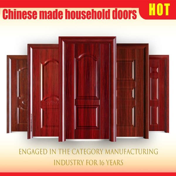 Waterproof Fireproof Steel Apartment Entry Door, Eco-Friendly Anti-Corrosion Heavy-Duty Exterior Door, Modern Design for Residential Apartment Use