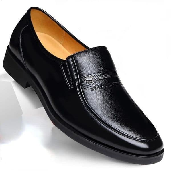 Leather Men Formal Shoes Mens Loafers Dress Moccasins Breathable Slip on Black Driving Shoes Plus Size 38-44 251219