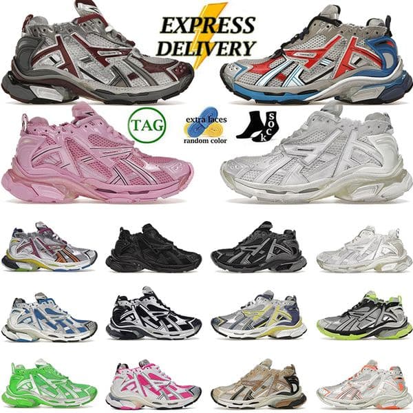designe sneakers track runners 7.0 7.5 3.0 designer shoes running shoes Burgundy Grey Blue Red Black Fluo Orange ancien daddy men women outdoor trainers tennis shoes