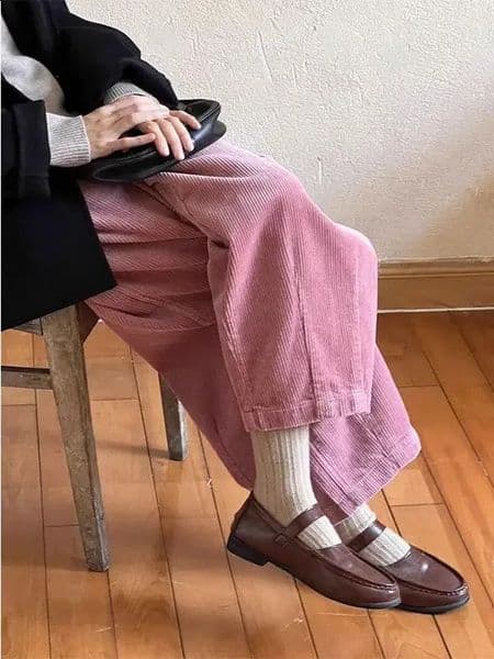 Plus Size Corduroy Pant Vintage Wide Leg High Waist Trousers Harlan Inspired Fall Winter Casual Wear Retro Streetwear 251223