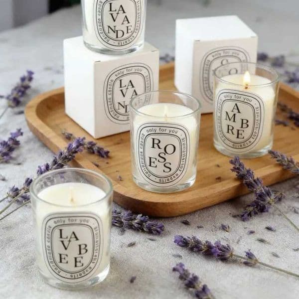 2026 Romantic Transparent Fragrance Light Scented Aromatic Guest Gift Wedding Candles Candle Jar Free Shipping