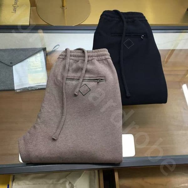 Autumn and Winter Fashion Embroidery Old Money Mens Trousers Mulberry Silk Pants Casual Straight Pants L1289
