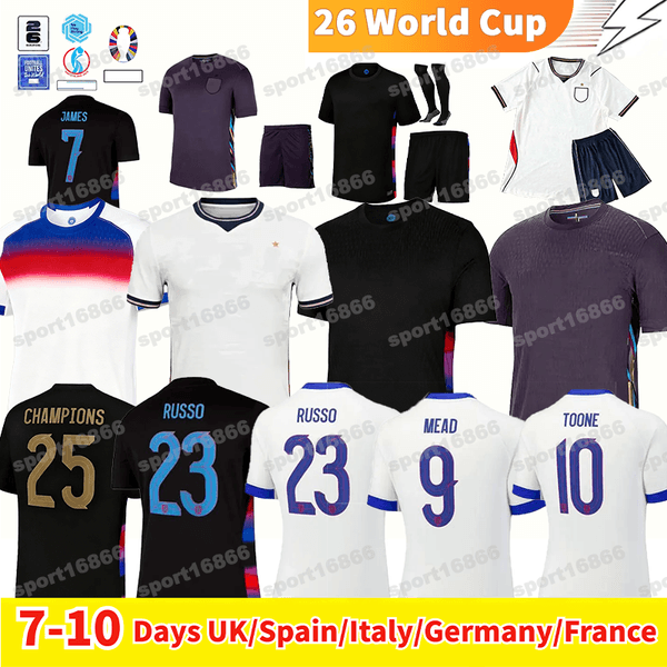 2026 World Cup England Soccer Jerseys BELLINGHAM PALMER KANE SAKA FODEN RICE Men Kids Kit Fans S-5X Player S-2XL 25 26 Football Jersey Shirt WALKER GALLAGHER WATKINS