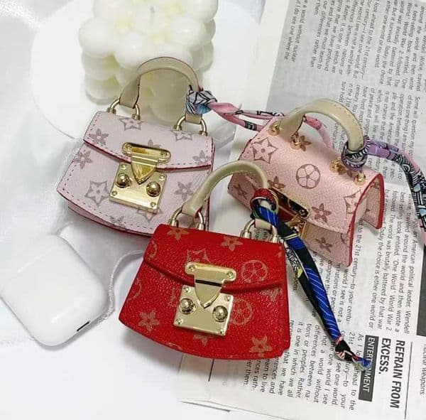 Mini Creative Fan Bag Headphone Bag For Airpods 4 3 2 Pro2 Galaxy Buds 3 3Pro Keychain Bag Fashionable Mini Bag coin Pocket H260116
