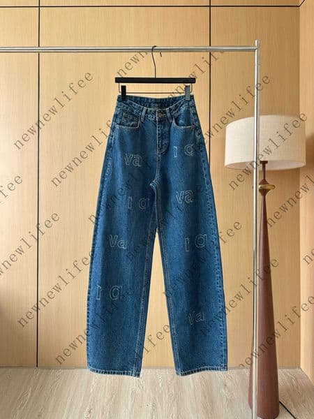 Luxury women jeans high quality girls pants designer clothes women Denim letter decoration lady trousers A222X05N000