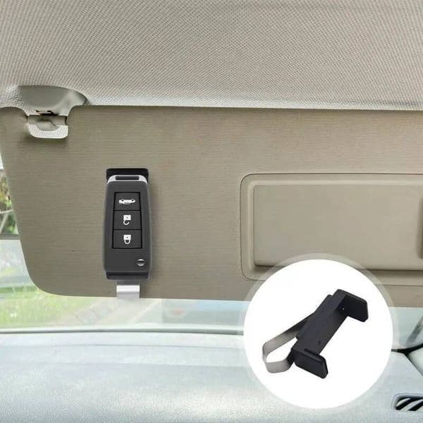 Sun Visor Garage Door Car Key Holder Adjustable 45-67Mm Gate Remote Control Clip