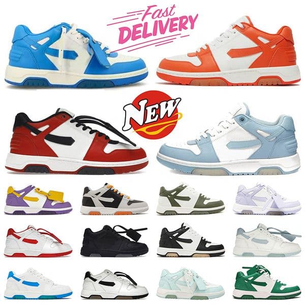 High Quality Out of Office Sneaker Designer Casual designer Shoes Black Lemon Yellow Women White Sports Mixed Color Flat Men Vintage Distressed Mens Trainers 36-46