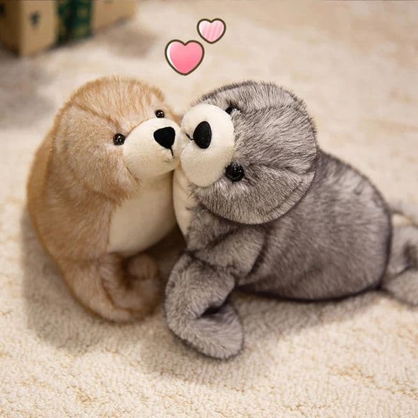 Seal Soft Stuffed Plush Toys Ocean Animal Plushies Doll Kawaii Seal Sofa Cushion Home Bedroom Hugging Pillow Children Gifts 251222