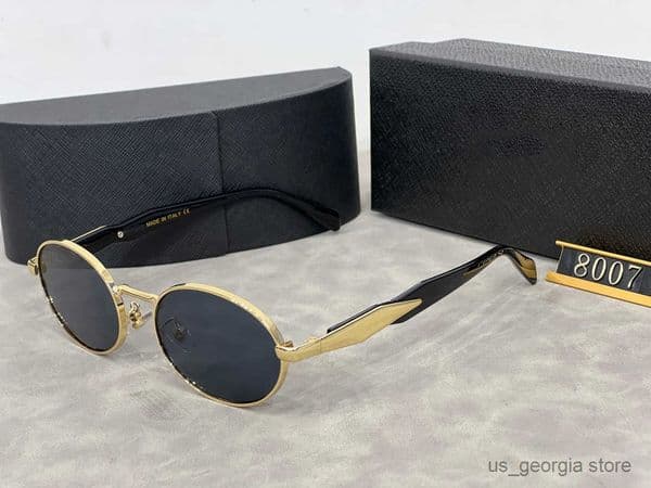 Mens Sunglasses Outdoor Shades Round women metal frame oval Full Frame Sunshade mirror polarized UV400 protection Glasses L260523