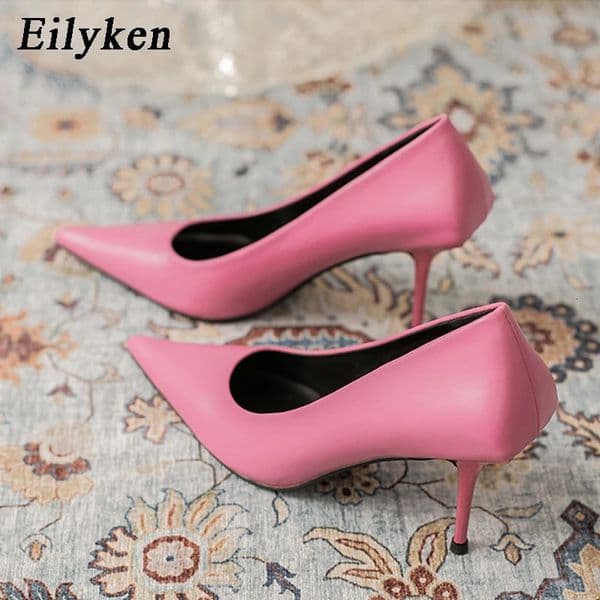 Eiyken Sexy Green Thin High Heels Pumps Women Pointed Toe Slip On Shoes Elegant Prom Wedding Stripper Ladies Sandals 251217