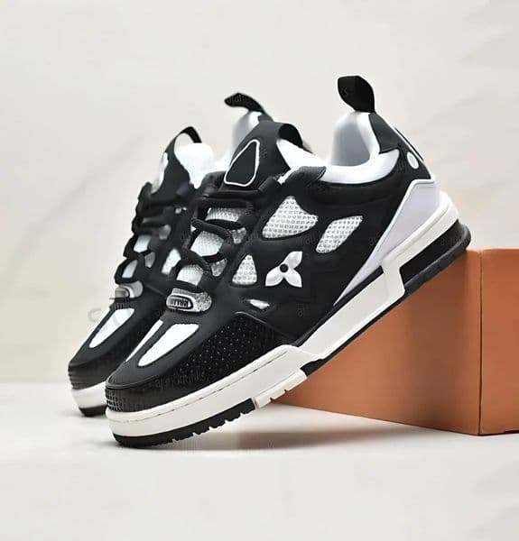 Skate Shoes Designer Trainers High Quality Men and Women Sneakers Casual Fashion Running Lace-up Low-top Sports Breathable Black White K2