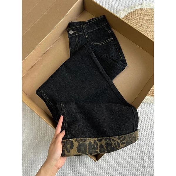 Streetwear Women Jeans Bottoms 2025 Pantalon Femme High Waist Vintage Straight Y2k Wide Leg Pants Casual Chic Denim Trousers 251225