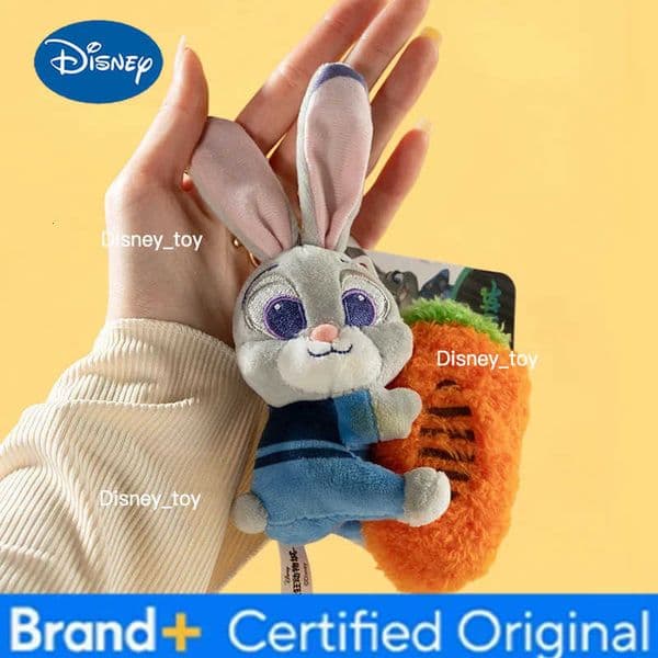Disney 12cm Classic Anime Genuine Zootopia Plush Keychains Small Pendant Bag Hangings Christmas Birthday Gifts For Kids H2512251