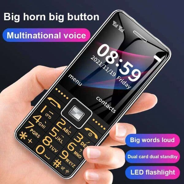 GSM 2G BAR Phone G600 Dual SIM Card 6800Mah Battery SOS Big Key 2.4Inch Screen Mobile Cellphone For Old Man Woman Mp3 Recoder NAI CHONG