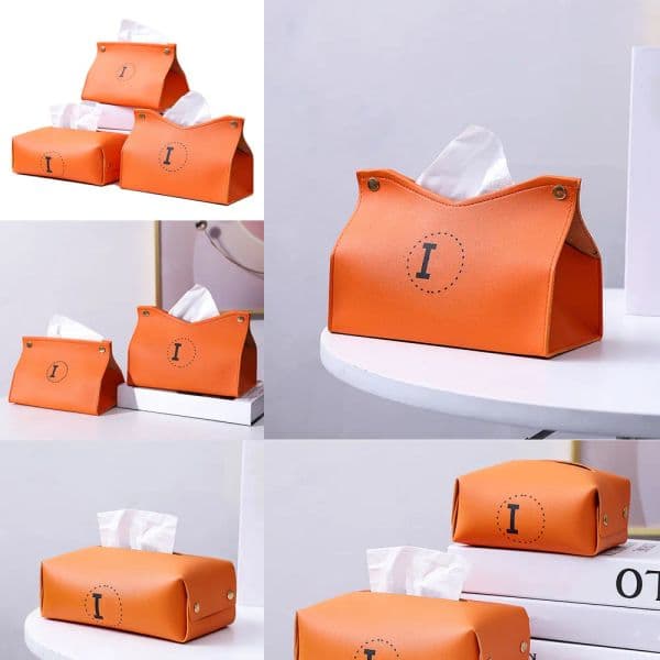 Fashion Tissues Box Luxury Designer Tissue Boxes Classic Brand High Quality Home Table Decoration Kitchen Dining Decor Napkins Storage