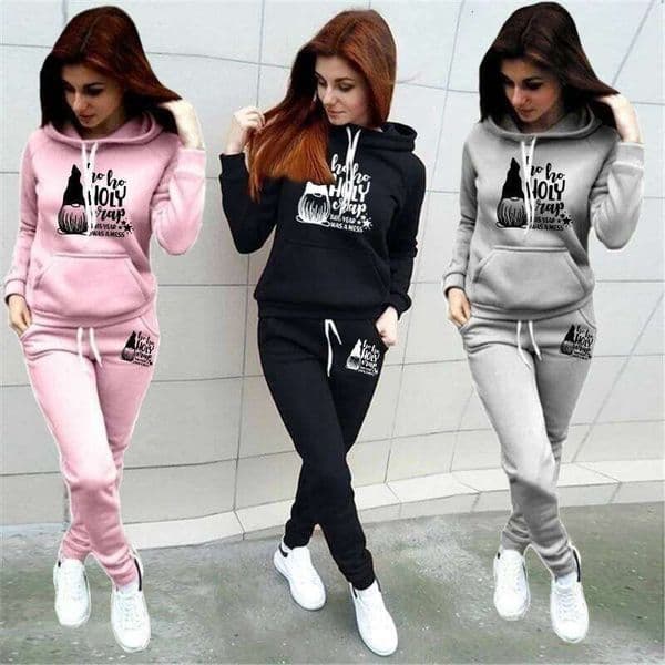 Running Casual Jogging Hoodie + Sweatpants Two Piece Sweatshirt Set Women's Sports Suit X251225