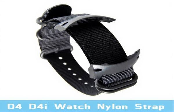 For D4 D4i Dive Computer Watch Nylon Strap ABS AdaptersScrewbars Bands