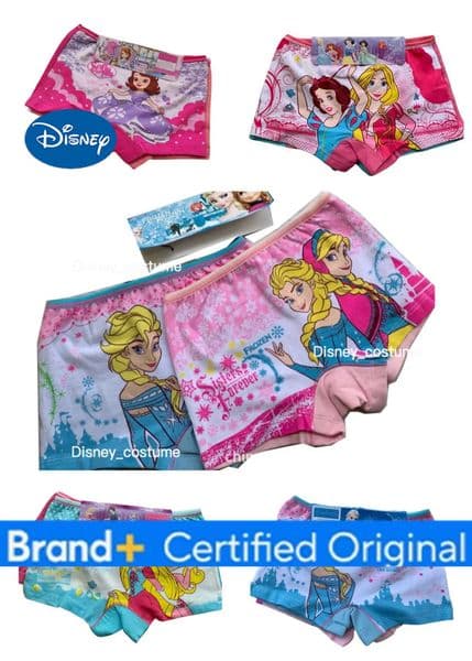 Disney MINISO Girl Cartoon Prints Sophia Frozen Fine Cotton Panties Bright Color Princess Design Underwear Size S-XL For Kids 110-150 H251225