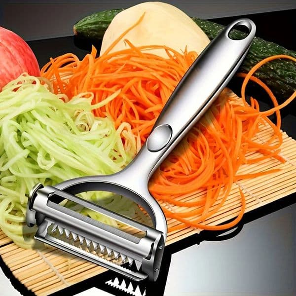 Kitchen Vegetable Peeler Stainless Steel Melon Planer DoubleHead Household MultipleFunction Fruit And 251210