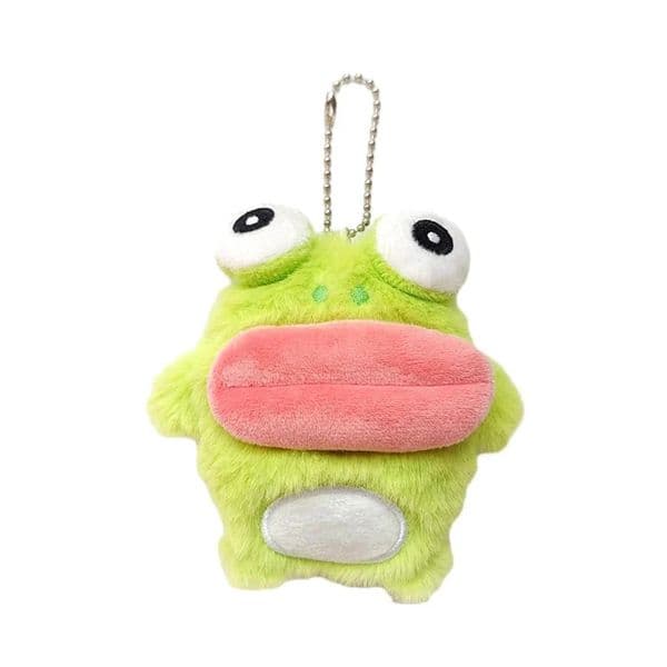 Cute Sausage Mouth Frog Key Chain Cartoon Plush Doll Pendant Couple Key Ring Backpack Charms Car Bag Decor Christmas Gift 251224BJ