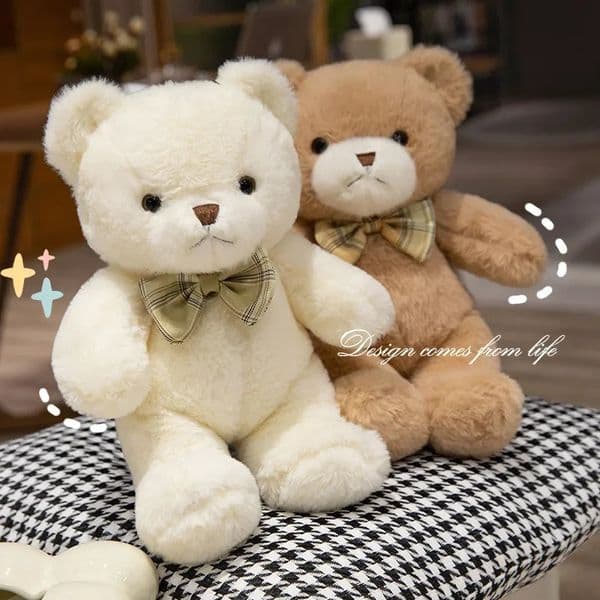 Cute Teddy Bears Stuffed Plush Toys Bear Animal Plushies Dolls Soft Bear Valentines Day Gifts Kids Birthday Home Decor Party 251219