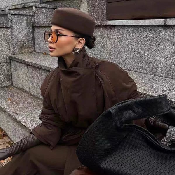 Classic ner Ladies Black 100 Wool Beret Hat Fancy Felt Warmer Winter Cap Women Fedora Fascinator Formal Russia 251225