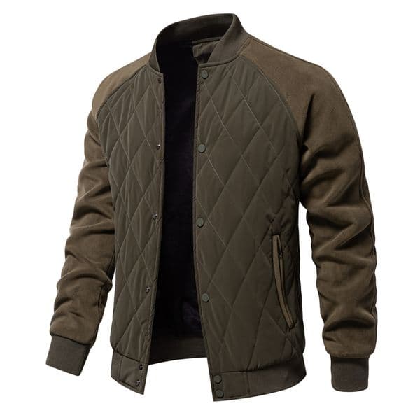 WOZK2026 Autumn New Collection with Velvet and Cotton Thickened Jacket, Casual Jacket, Insert Shoulder Sleeve, Men's Top, Jacket designer