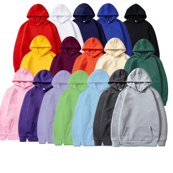 Mens and Womens Solid Color Pocket Hoodies Sports Fitness Sweatshirts Fashionable Casual Pullovers Multi Color 251225