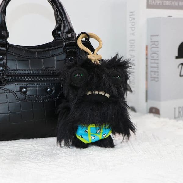 Fuggler Soft Plush Dolls Keychain Ugly Grin Teeth Monster Pendant Fugg Wide Eyed Weirdo Black Funny Backpack Keyring Gifts11CM 251224